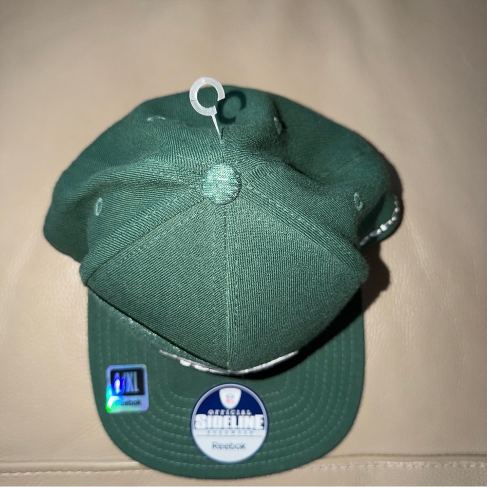 New NFL Reebok Football NY Jets Baseball Cap Green Fitted Sideline Headwear L/XL - Picture 7 of 16